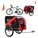 Rimorchio bici per trasporto cani trasportino passeggino portacane