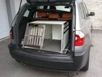 Trasportino gabbia box in alluminio 90x69x50cm