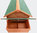 Pollaio conigliera  tettoia rialzata, 1710x800x1100mmn