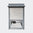 Conigliera XL grigio chiaro con casetta per roditori e ruspanti, 151x66x100cm, legno