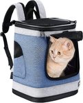 Zaino Respirabile Pet Backpackper con Pesi Fino a 8 KG Blu
