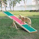 Bascula Agility Dog Attrezzatura Ostacoli per agilità Cani - Regolabile in Altezza,300x35x50cm