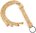 Artigianato Corda for Horse Training Crop Whip Anello in Metallo Staccabile (Color:Color1)