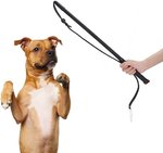 Frusta per mescolare i Cani in Pelle Bovina Artificiale con Manico per Accessori per l'addestramento