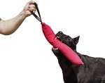 Salsiccia per addestramento del cane di protezione (45x8 cm, 1 maniglia, rosa)