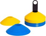 Set di 40 dischi da allenamento (20 gialli e 20 cappucci blu – flessibili, sicuri e robusti)